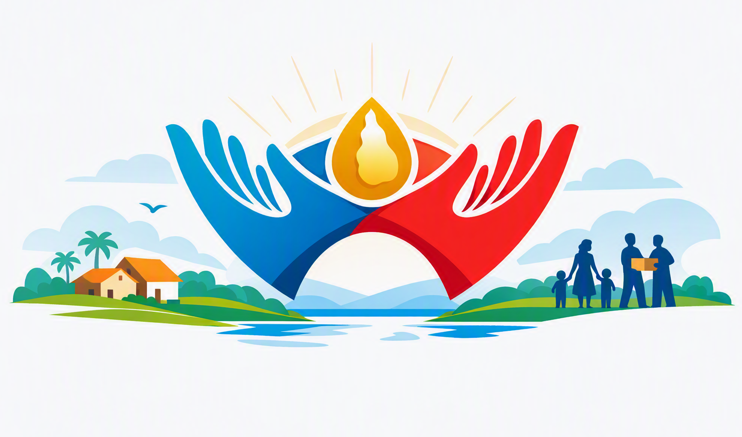 Illustration of HopeBridge Sri Lanka uniting communities
